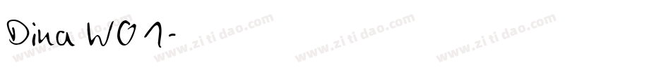 Dina W01字体转换
